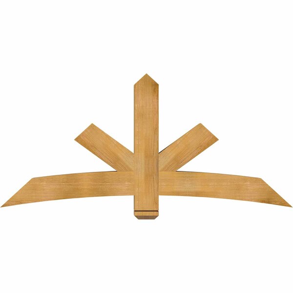Ekena Millwork Alberta Rough Sawn Timber Gable Bracket, Western Red Cedar, 72"W x 33"H x 6"D x 6"F, 11/12 Pitch GBW072X33X0606ALB00RWR - main